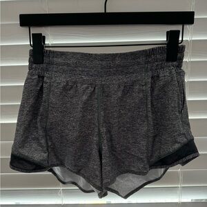 High rise 2.5 grey hotty hot shorts